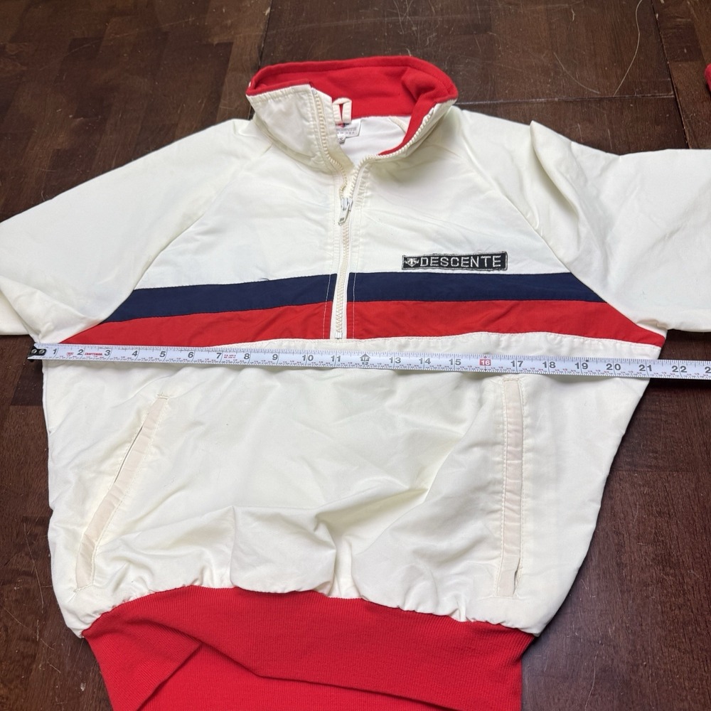 Vintage DESCENTE 1/2 Zip Pullover Ski Jacket Size XS USA Kangaroo Zip Pocket - Picture 6 of 7